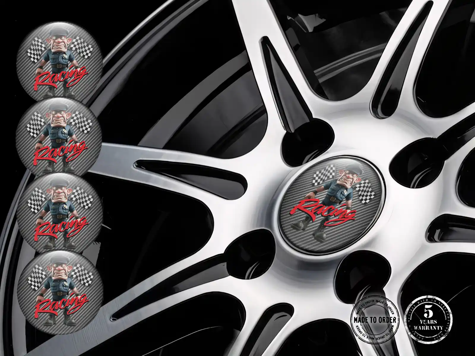Domed Emblem Racing Premium Limited Badge